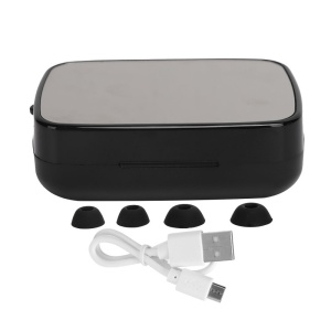 Casti Smart Techstar® M9-17, Wireless, Bluetooth V5.1, Touch, Display Digital, 2000mAh, pentru iPhone Xiaomi Huawei, Negru - Img 9