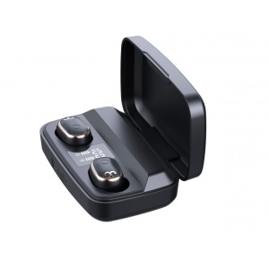 Casti Smart Techstar® TWS S17S , Wireless, Bluetooth V5.0, HD Audio, Touch, IPX4, iOS, Android, 1500mAh, Type-C, Negru - Img 8