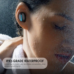 Casti Wireless Q32 TWS Techstar®, Bluetooth 5.0, Conexiune Instanta, Waterproof IPX5, 1500mAh, Touch, Negru - Img 9