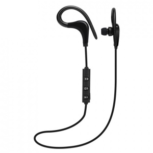 Casti Wireless Techstar® BT200, Bluetooth 4.1 ,HD Audio, Rezistente la Transpiratie, Comenzi pe Fir, Negru - Img 2