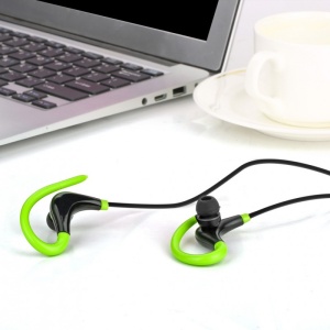 Casti Wireless Techstar® BT200, Bluetooth 4.1 ,HD Audio, Rezistente la Transpiratie, Comenzi pe Fir, Verde - Img 3