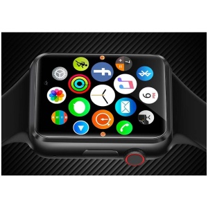 Ceas Smartwatch Techstar® C5, 1.54inch IPS LCD, Bluetooth 3.0 + EDR, Cartela SIM, MicroSD, Monitorizare Somn, Alerte Sedentarism, Alb - Img 6