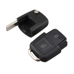 Cheie auto completa VW cu lamela metalica si 2 butoane
