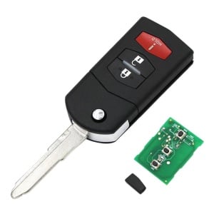 Cheie auto Mazda 3 butoane cu placa electronica si cip 4D63, 313.8Mhz