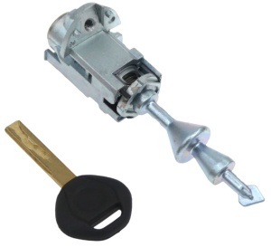Cilindru incuietoare usa fata stanga cu cheie Techstar aftermarket pentru BMW Seria 3 E90 E91 E92 E93 cu cheie inclusa vedere laterala