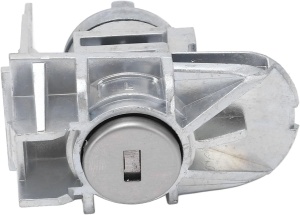 Cilindru incuietoare usa stanga fata Ford Focus 2012–2019, vedere oblica cu parghie, OE AM5Z-5821991-A