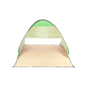 Cort Pentru Plaja Verde Deschis Anti-UV Tip Pop-up cu Deschidere in Spate Pentru 2 Persoane Marime 200x120x130cm - Img 3