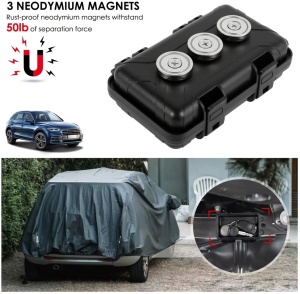 Cutie magnetica Techstar rezistenta la apa si praf pentru ascunderea cheii de rezerva la masina