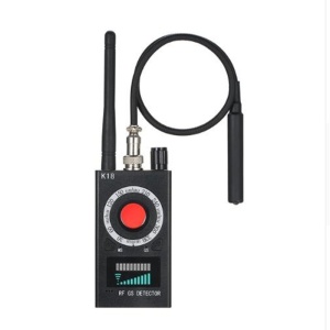 Detector aparate spionaj Techstar K18 vedere frontala cu antena si cablu