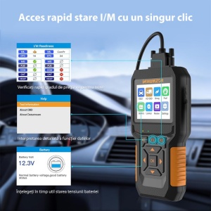 Utilizare tester HUMZOR NC610 pe camion pentru diagnoza