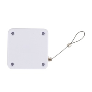 Inchizator automat Techstar P12 alb vedere spate cu cablu de otel