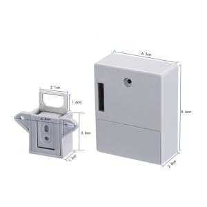 Incuietoare inteligenta Techstar gri cu card RFID albastru