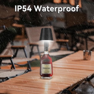 Lampa de Masa pentru Sticla LED Reincarcabila Wireless, Control Tactil, Tricolor RGB Intensitate Reglabila 10W, IP54 Ideala pentru Interior și Exterior - Img 5