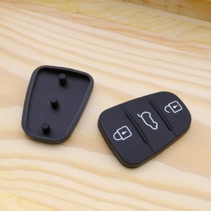Set 2 membrane butoane cheie auto Hyundai, negru, cu simboluri albe