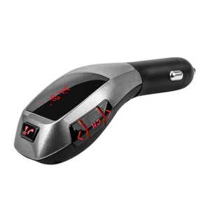 Modulator FM Techstar® X5, Wireless, Bluetooth 5.0,Microfon Integrat, FM Transmitator, Voltaj Baterie, USB, Slot MicroSD - Img 1