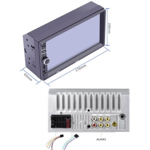MP5 Player Techstar® 7055, 2DIN, Camera Marsarier, Ecran HD Touch 7", Comenzi Volan, Telecomanda, MirrorLink, Bluetooth 4.2 - Img 6