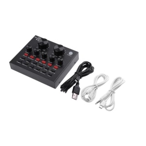 Placa de sunet V8 Webcast Techstar®, Interfata Audio USB, Negru - Img 5