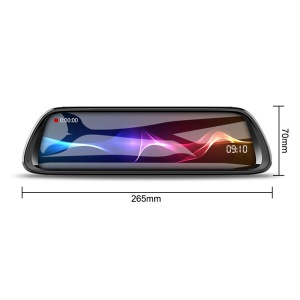 Resigilat Camera Video Auto Oglinda DVR Dubla FullHD Techstar® K62, Unghi 170°, Display IPS LED 10", Nightvision, Wide Range, cu Microfon - Img 2