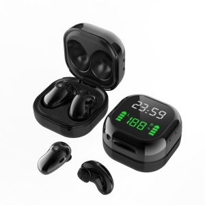 Resigilat Casti Smart Techstar® S6SE Mini, Display Inteligent, Wireless, Bluetooth V5.1, Touch, 200mAh, pentru iPhone Xiaomi Huawei, Samsung, Negru - Img 2