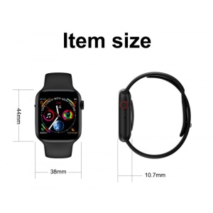 Resigilat Ceas Smartwatch Techstar® W58Pro Argintiu, 1.3 inch IPS, Monitorizare Temperatura, Sedentarism, Bluetooth, IP65 - Img 4