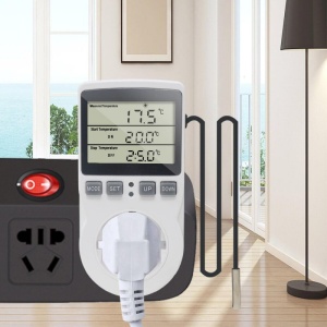 Resigilat Priza Programabila Techstar® KT3100, Digital Timer, Priza Intrerupator, 230V, 16A, Programabila Timp/Temperatura, Termostat, Senzor Temperatura (3m) - Img 6