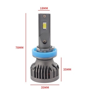Resigilat Set 2 LED-uri Auto Techstar® P16, H8/H9/H11, 75w, 10000 Lumeni, 6500K, AUTO, 12-24 Volti, CSP, Canbus, Miez Cupru, Radiator Aluminiu - Img 6