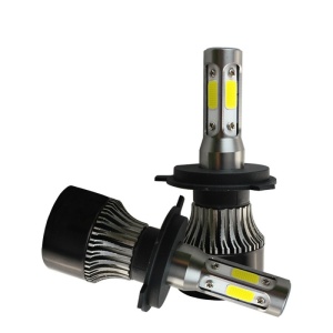 Resigilat Set 2 LED-uri Auto Techstar® S4, H4, 40w, 4000 Lumeni, 6500K, AUTO, 12-24 Volti, COB, Canbus, Radiator Aluminiu - Img 7