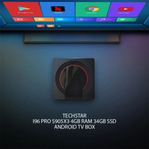 Resigilat TV Box Techstar® i96 pro, procesor 3xs905, android 9.0, uhd 8k, 4gb ram, lpddr4, 32gb rom, Quad Core, Wi-Fi 2ghz, 64bit, telecomanda, Negru - Img 6
