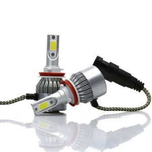Set 2 LED-uri Auto Techstar® C6, H11/H8/H9, 36w, 3800 Lumeni, 6500K, AUTO, 12-24 Volti, COB - Img 4