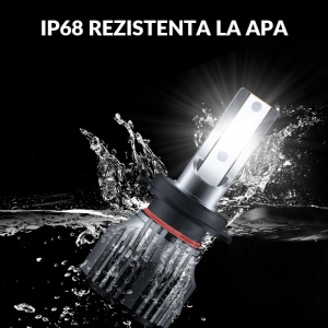 Set 2 LED-Uri Auto Techstar® PN-V7, H7, 52W, 9000 Lumeni, 6500K, 9-24V, Unghi Fascicul 360°, CSP 1860, Canbus, Radiator Aluminiu, Racire Cooling Tech, Argintiu - Img 7
