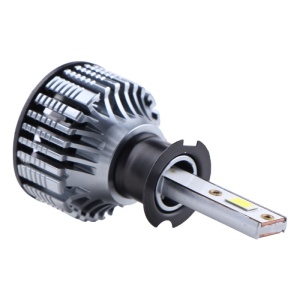 Set 2 LED-Uri Auto Techstar® V8, H3, 120W, 12-24V, 15000 Lumeni, 6000K, Unghi Fascicul 360°, CSP 3570, Canbus, Radiator Aluminiu, Racire Cooling Tech, Argintiu - Img 2