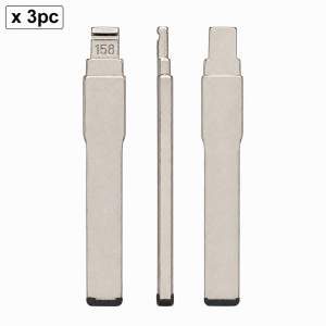 Set 3 lame cheie auto 158# HU101 pentru Ford, compatibile KD VVDI JMD