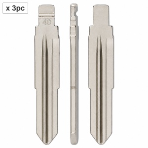 Set 3 lame cheie auto 40# DWO5 pentru Chevrolet, Opel, Buick si GMC