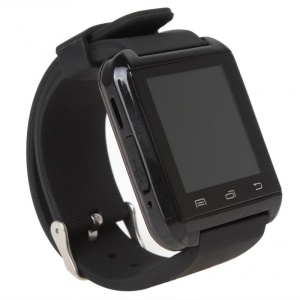 Ceas inteligent Techstar U8 Plus negru cu curea reglabila