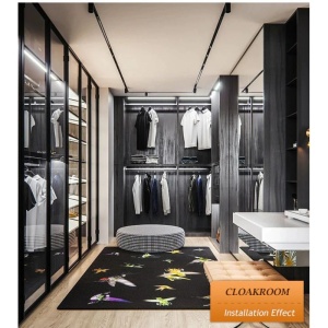 spot LED negru 30W in decor interior pe sina Techstar