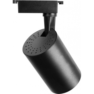 spot LED Techstar negru cilindric 40W pentru iluminat pe sina