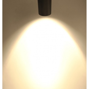 spoturi LED Techstar negre montate in magazin de prezentare