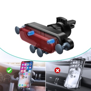 Suport auto Telefon tip Gravity, Prindere in 5 Puncte, Fara Magnet, Metalic, Negru - Img 2