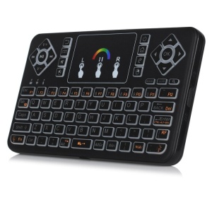 Tastatura Wireless Techstar® Q9 Iluminata RGB , QWERTY, Plug&Play, Tochpad, Tastatura, Mouse - Img 3