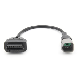 Prim-plan conector 6 pini masiv pentru ATV/UTV, compatibil CAN si K-Line
