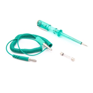 tester electric auto 6 24V cu sonda verde si cablu spiralat