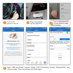 Tester diagnoza auto Vgate iCar 3 WiFi citire si stergere erori OBD2