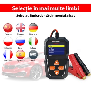 Tester KONNWEI KW218 prezentare cutie si caracteristici tehnice