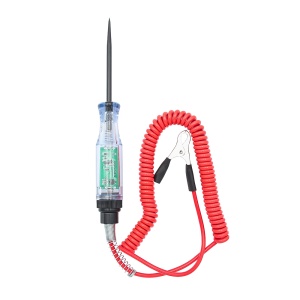 Cablul spiral rosu cu clema crocodil pentru tester 6–24V