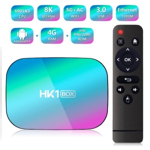 TV Box Techstar® HK1 BOX, Android 9.0, UltraHD 8K, 4K@ 60fps, 4GB RAM, 32GB ROM, 5G WiFi, Bluetooth 4.0, Cu IPTV, Model 2020 - Img 12
