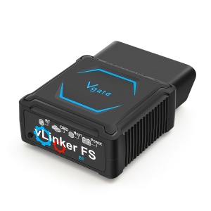 Vgate vLinker FS – vedere de sus/oblică, corp dreptunghiular