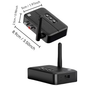 Adaptor RX Receptor Audio Bluetooth 5.4 Techstar® M60, Imperechere NFC, AUX + RCA, Redare USB, Type-C, Flash Drive, Microfon Integrat, HiFi, 10m - Img 8