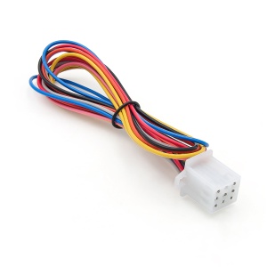 Cablaj electric alarma antifurt Techstar 12V cu fire colorate si conector