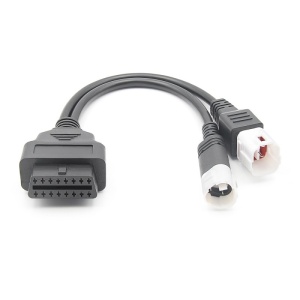 cablu adaptor OBD2 Yamaha Techstar 3 pini si 4 pini compatibil diagnoza moto