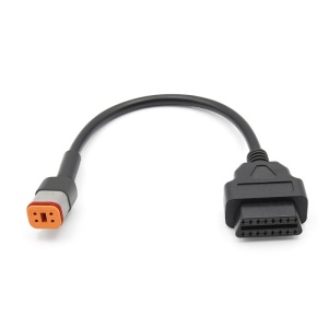 adaptor cablu diagnoza OBD2 4 pini la 16 pini Harley Davidson Techstar